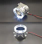 Par de cubiertas de luces proyectores de faros plateadas de - Miniatura 4