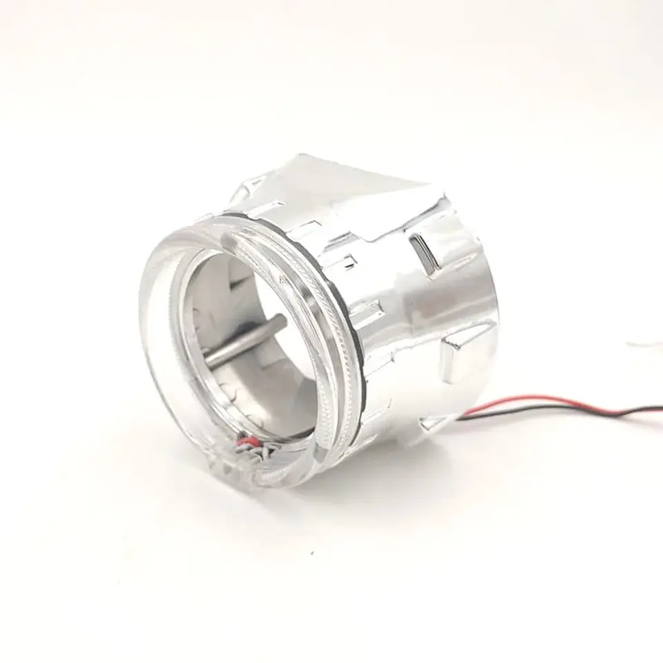 Par de cubiertas de luces proyectores de faros plateadas de 10