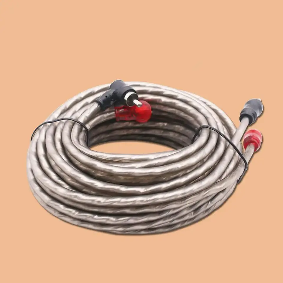 Cable RCA 2x2 estéreo trenzado OFC 5m 2