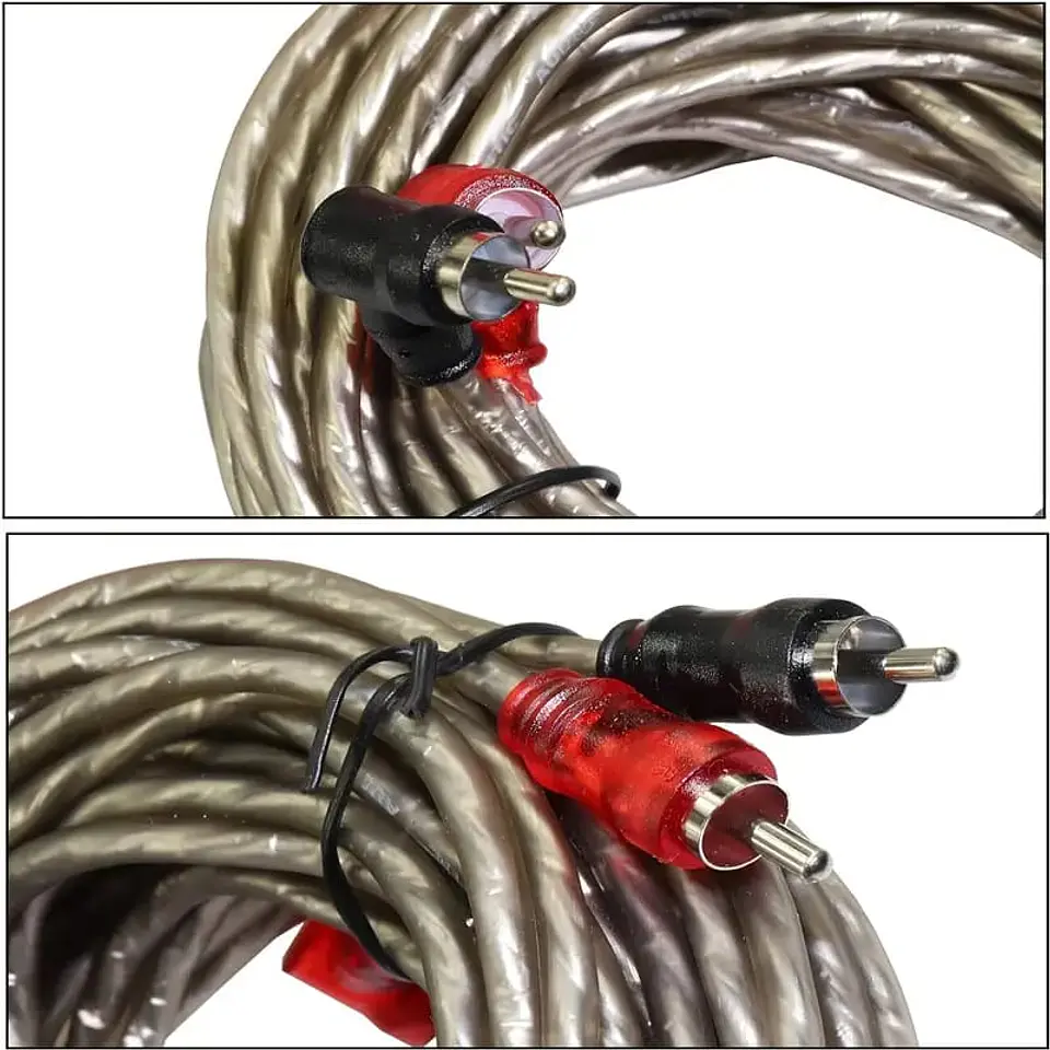 Cable RCA 2x2 estéreo trenzado OFC 5m 3