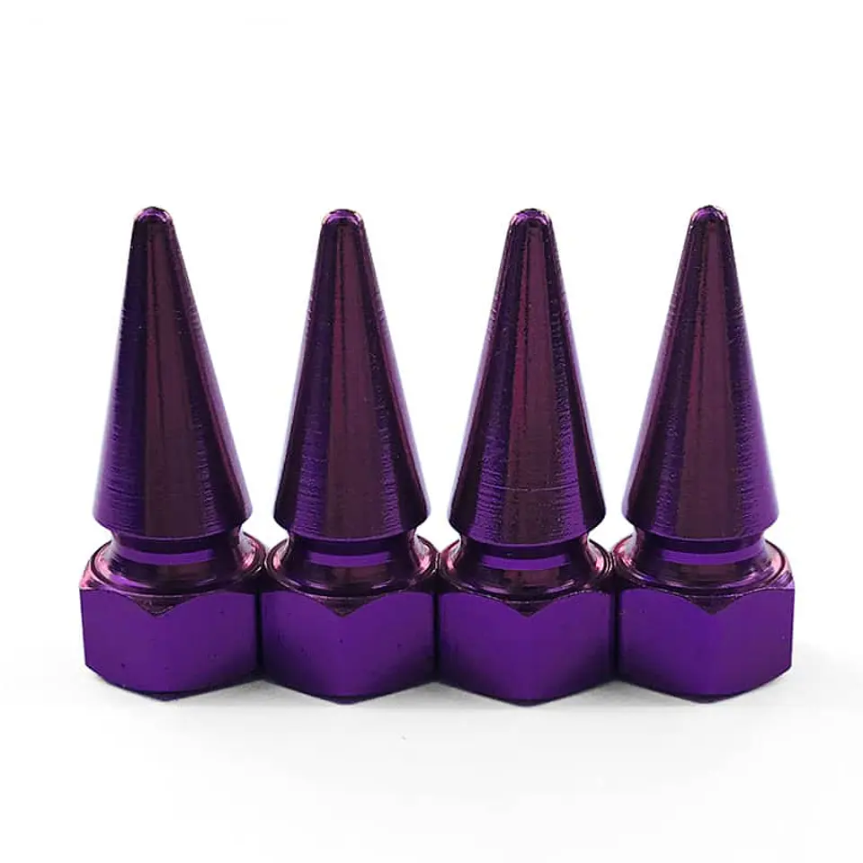 Set 4 Tapas de válvulas universal 32mm color morado/ lila 4