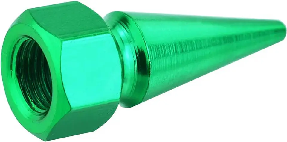 Set 4 Tapas de válvula universal 32mm color verde 3