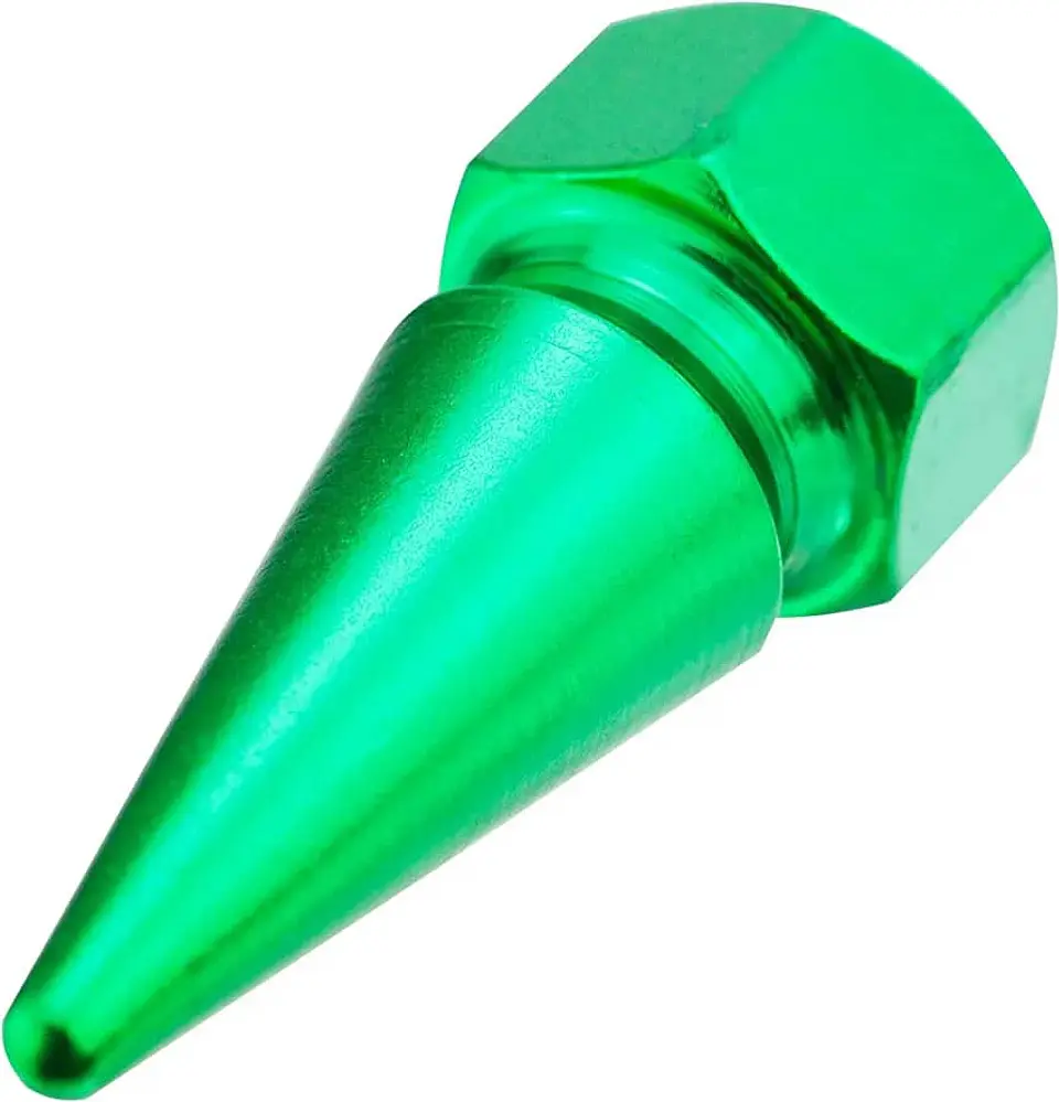 Set 4 Tapas de válvula universal 32mm color verde 7