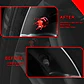 Set 4 Tapas de válvulas universal diseño corona color rojo - thumbnail 4
