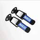 Par clip ganchos sujetadores parachoques delantera - negros sparco - Miniatura 2