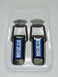 Par clip ganchos sujetadores parachoques delantera - negros sparco - Miniatura 4