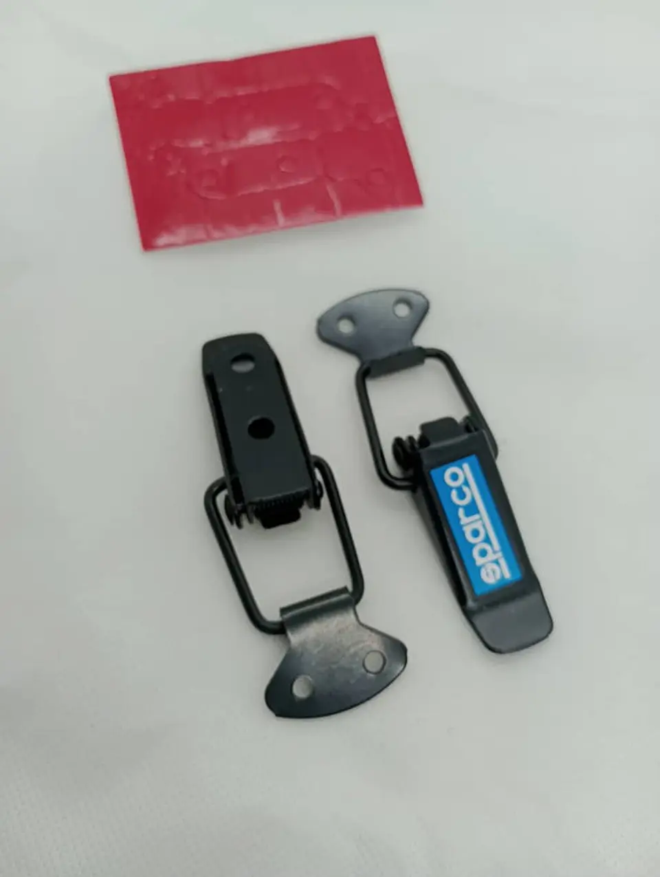 Par clip ganchos sujetadores parachoques delantera - negros sparco 10