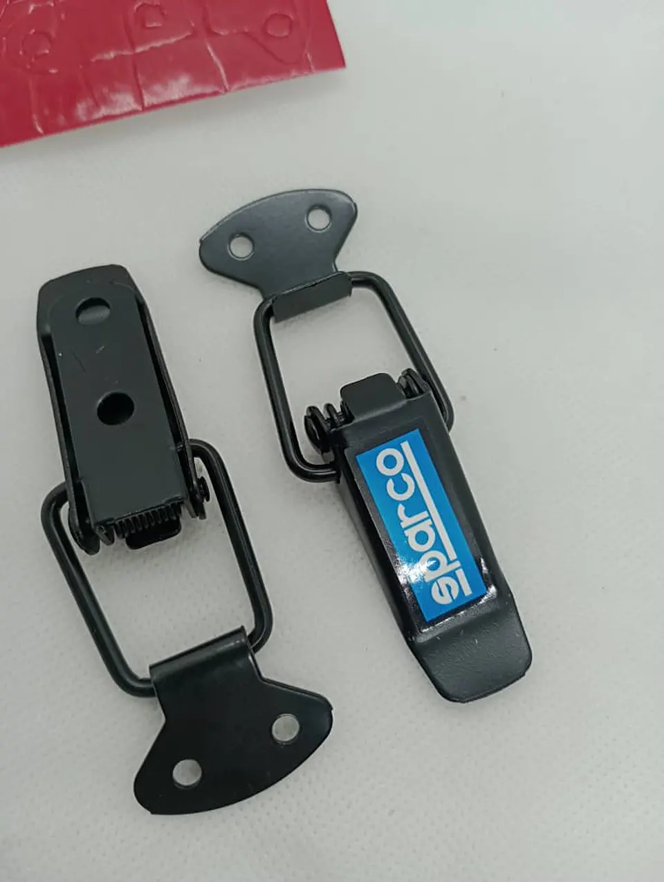 Par clip ganchos sujetadores parachoques delantera - negros sparco 11