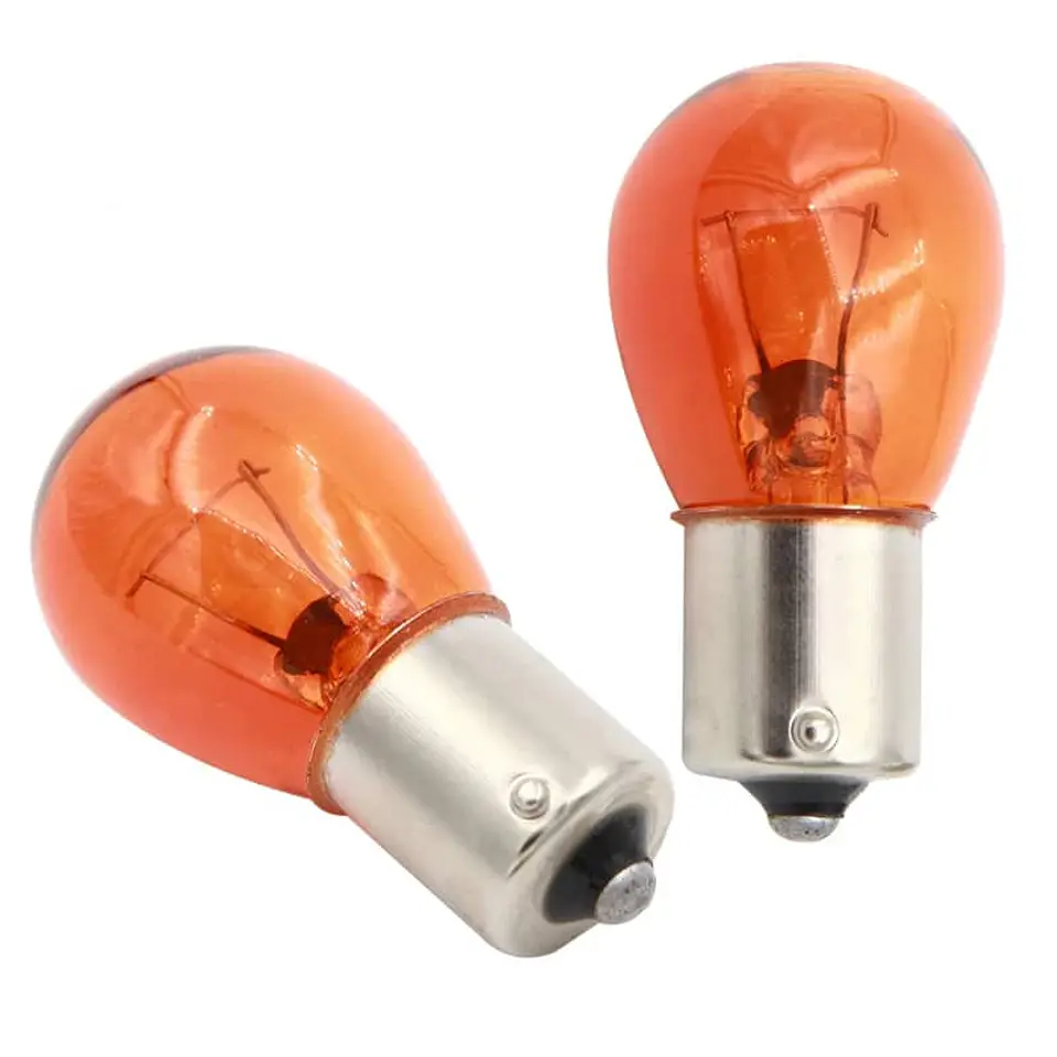 Par de ampolletas halógenas para autos 12v 21w 3200K Modelo 1 contacto 1