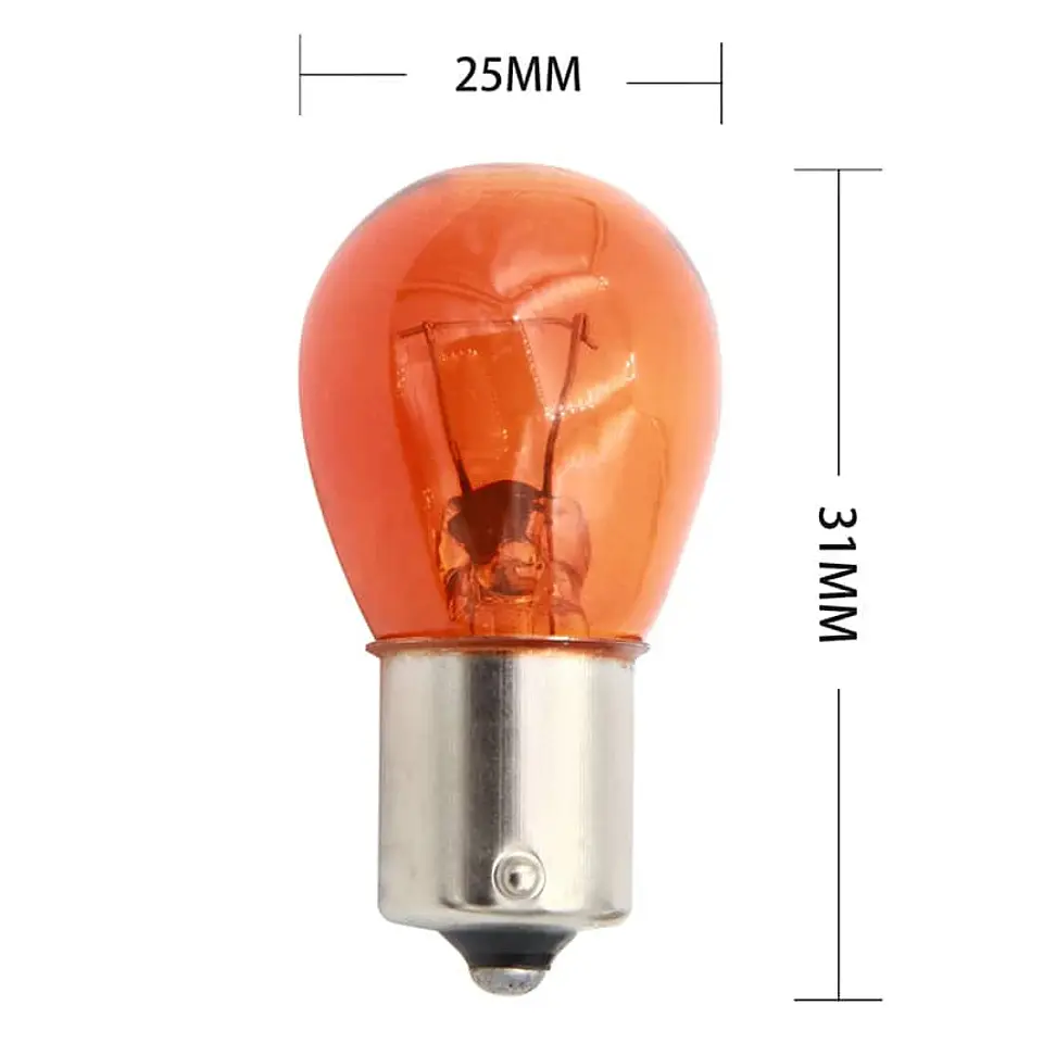 Par de ampolletas halógenas para autos 12v 21w 3200K Modelo 1 contacto 11