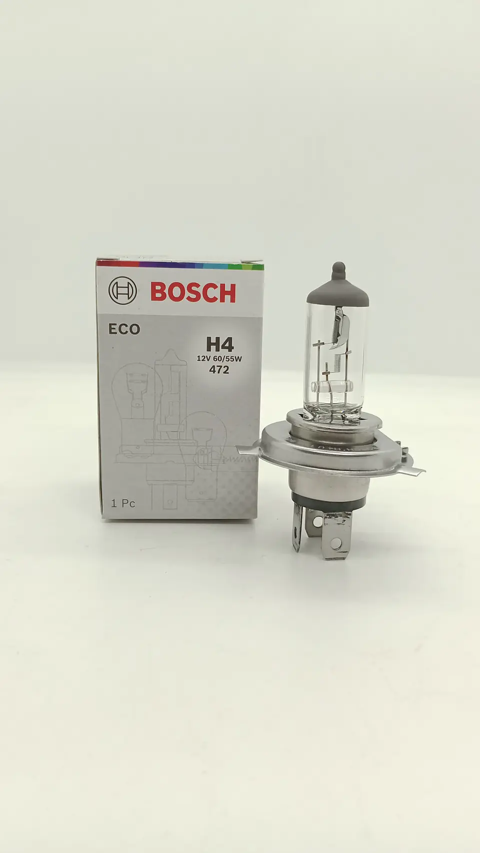 X1 ampolleta halógena Bosch original 12v - 60/55w Modelo H4 p43t 1