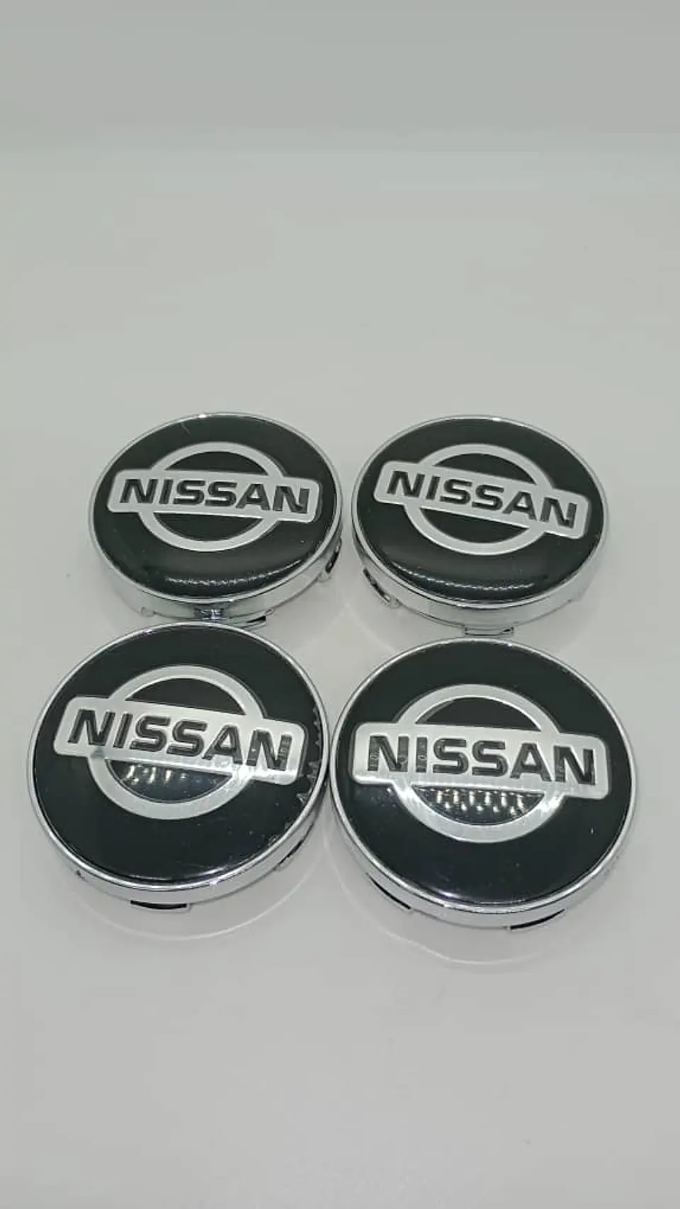 Set X4 Tapas centro de Llantas de autos universal Nissan negro 2