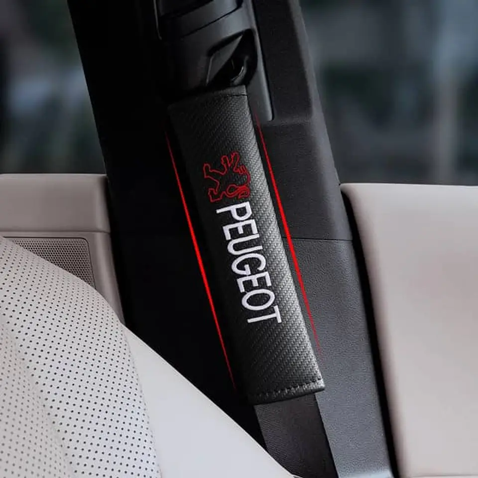 Cubre cinturón de seguridad de autos, almohadillas protectoras Peugeot 4