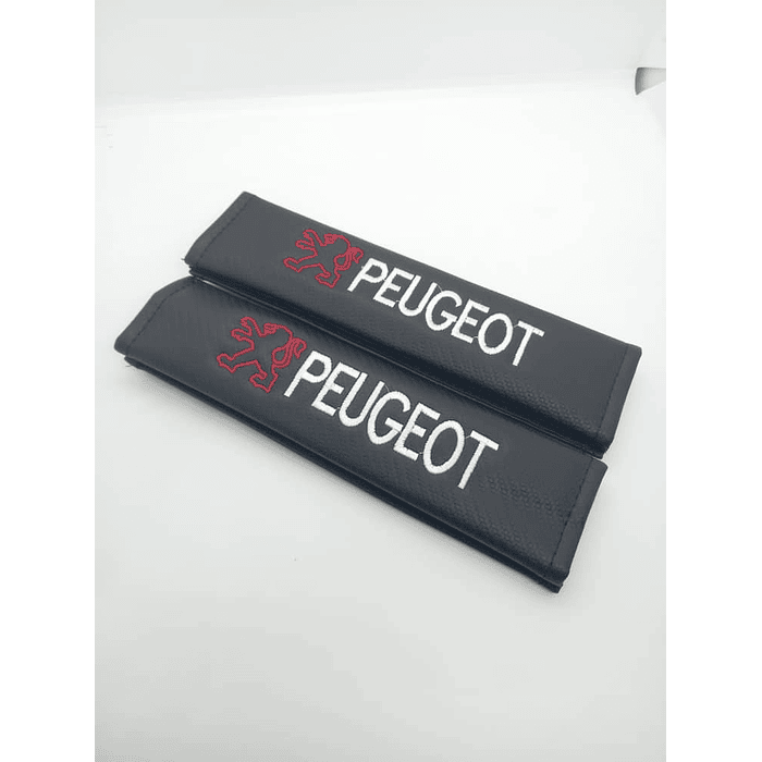 Cubre cinturón de seguridad de autos, almohadillas protectoras Peugeot 16