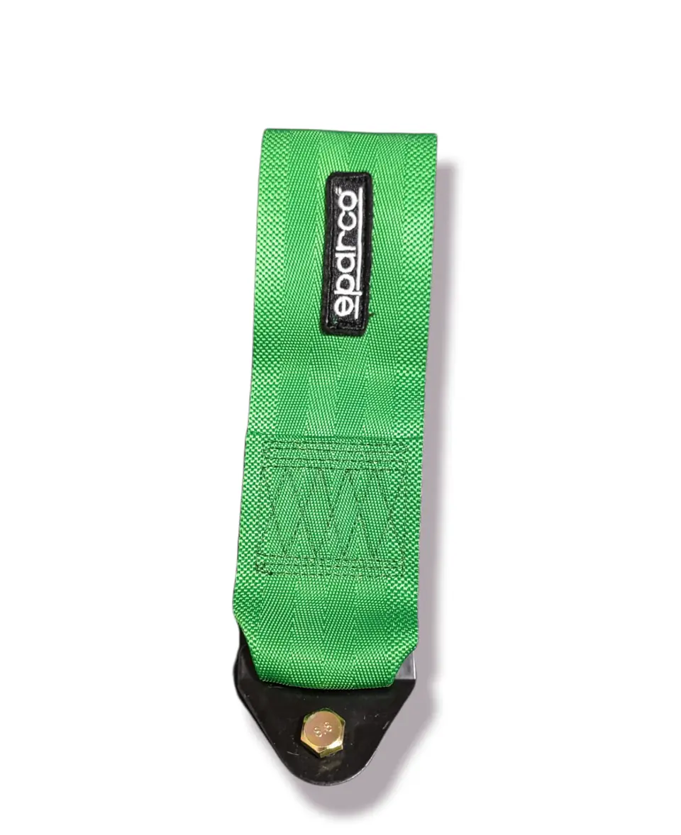 Cinta correa de remolque arrastre Sparco Verde Grueso 3