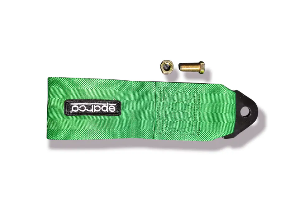 Cinta correa de remolque arrastre Sparco Verde Grueso 4