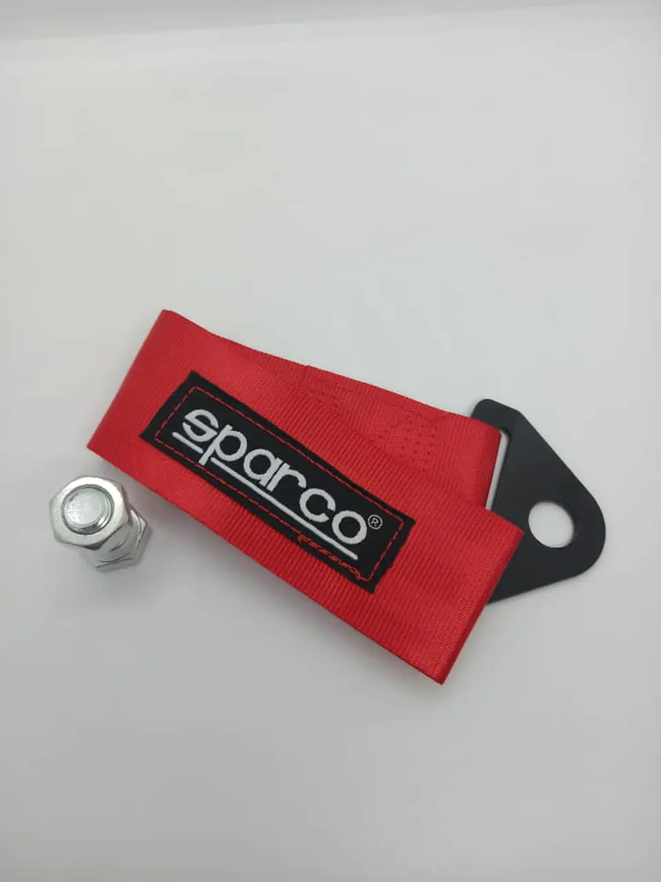 Cinta correa de remolque arrastre Sparco Rojo Grueso 7