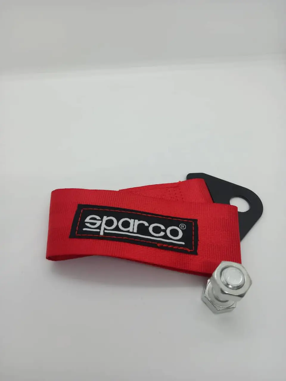 Cinta correa de remolque arrastre Sparco Rojo Grueso 9