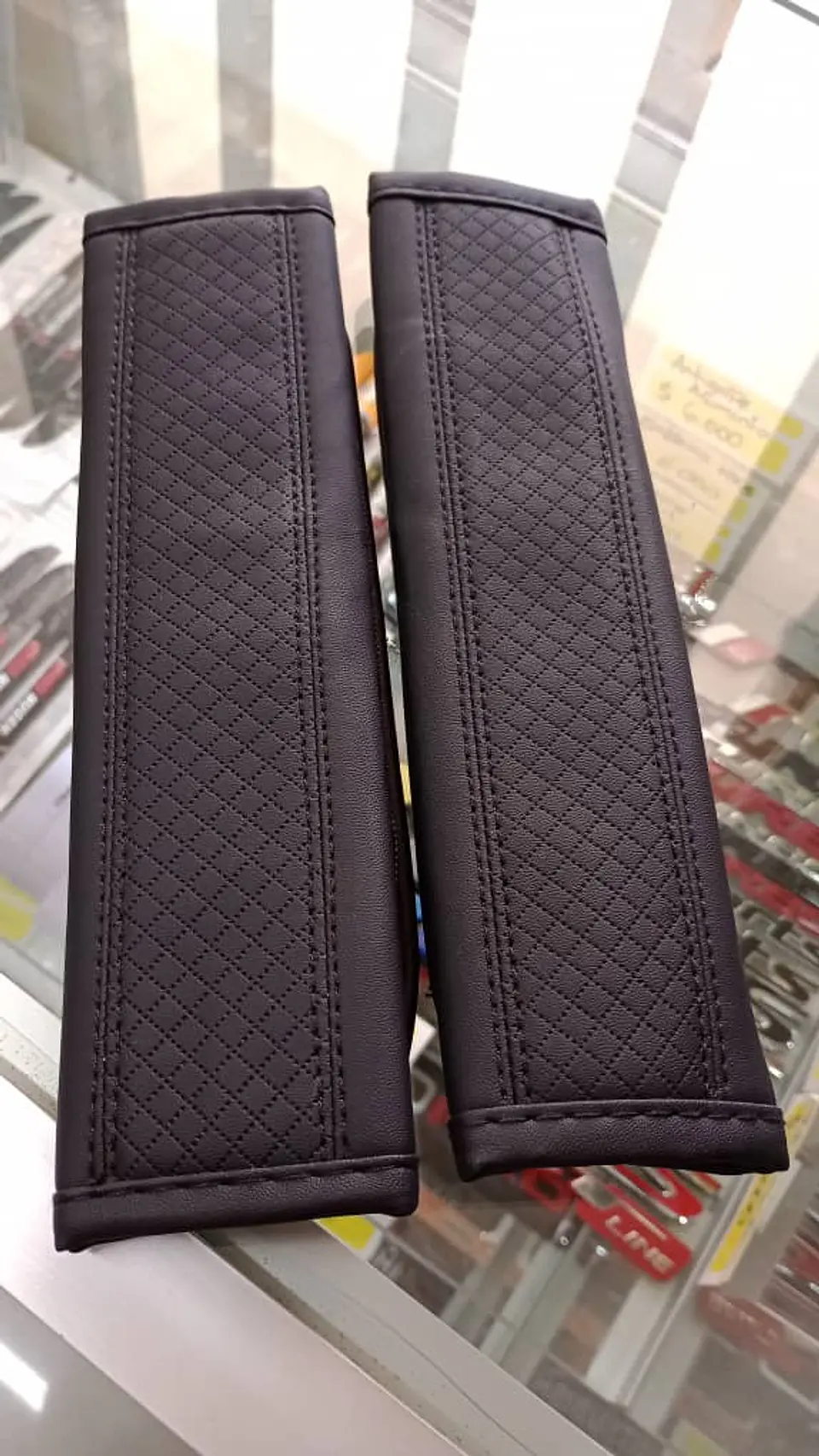 Cubre cinturón de seguridad de autos Hilo negro 2