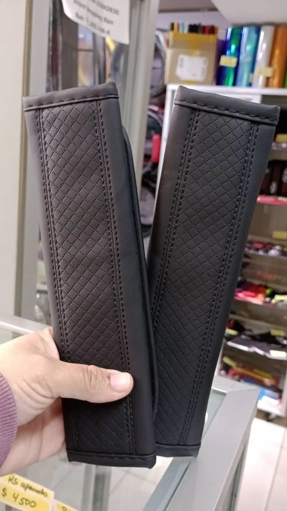 Cubre cinturón de seguridad de autos Hilo negro 5