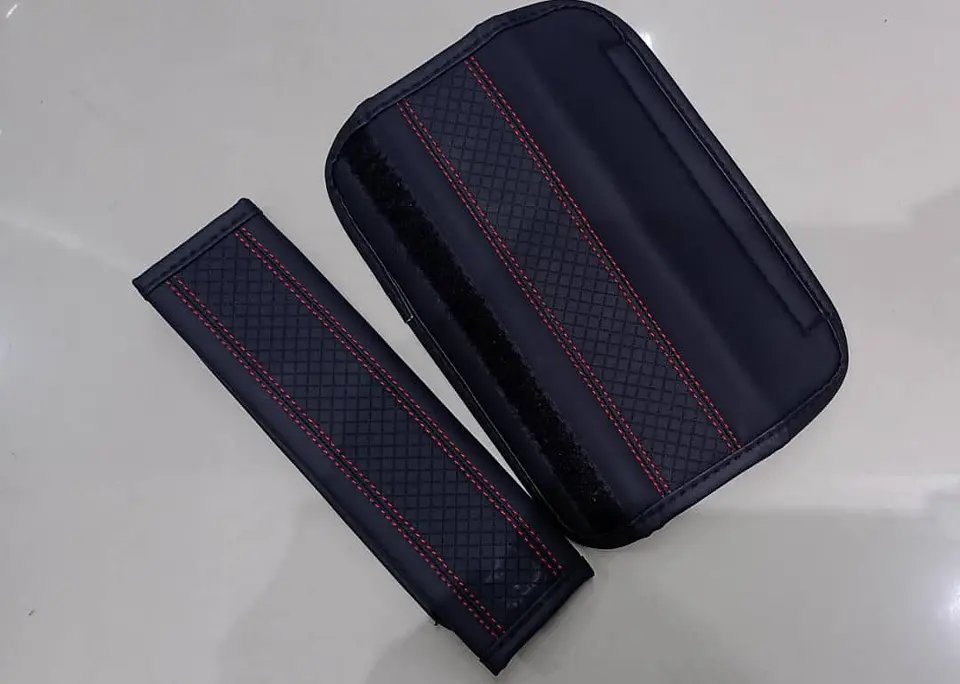Cubre cinturón de seguridad de autos Hilo rojo 7
