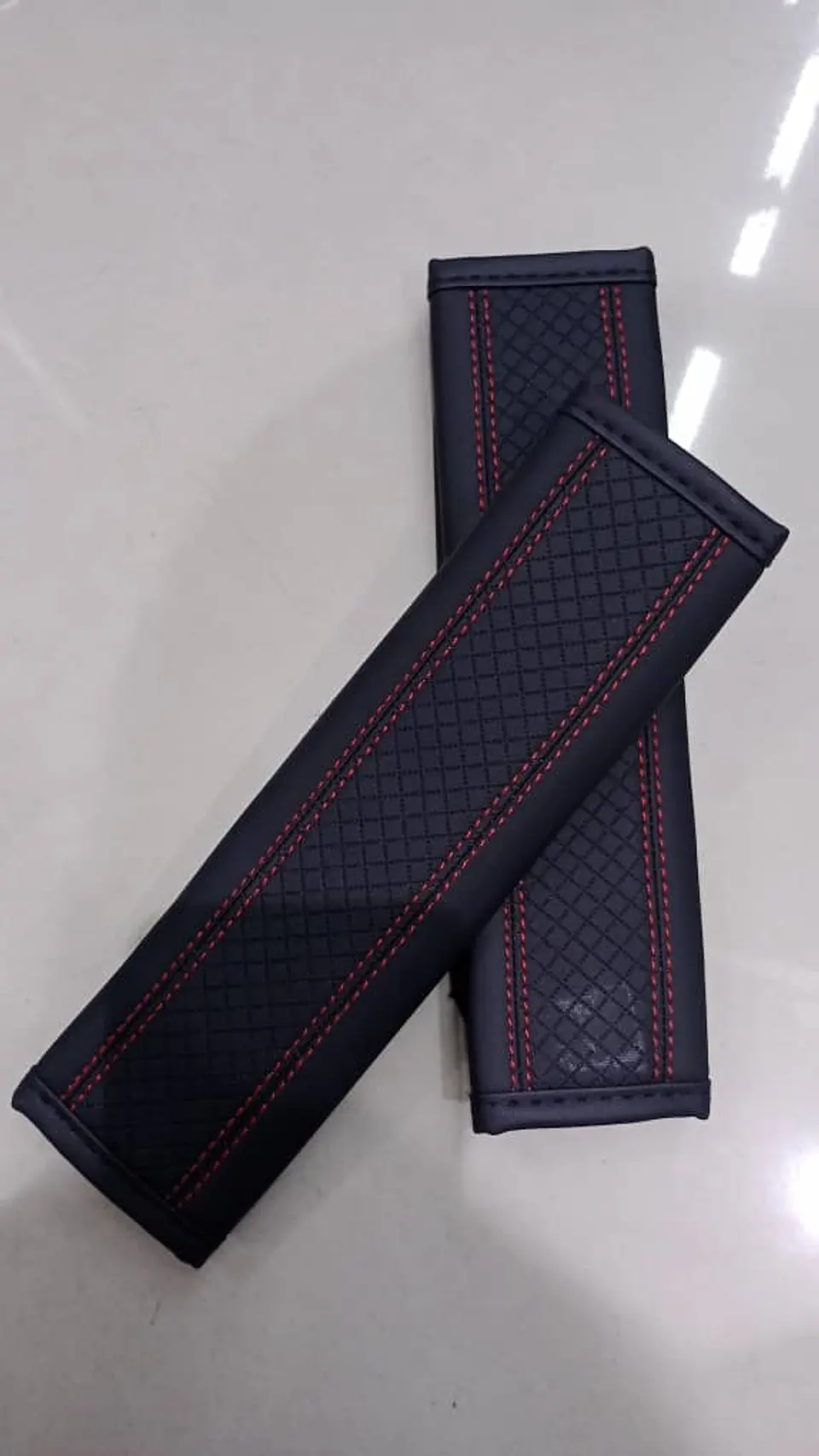 Cubre cinturón de seguridad de autos Hilo rojo 12