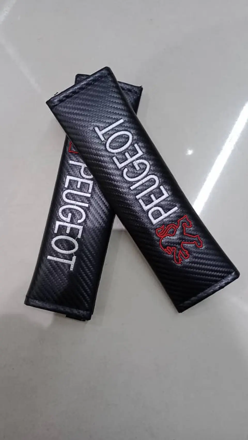 Cubre cinturón de seguridad de autos, almohadillas protectoras Peugeot 21