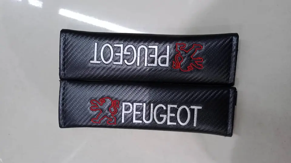 Cubre cinturón de seguridad de autos, almohadillas protectoras Peugeot 22