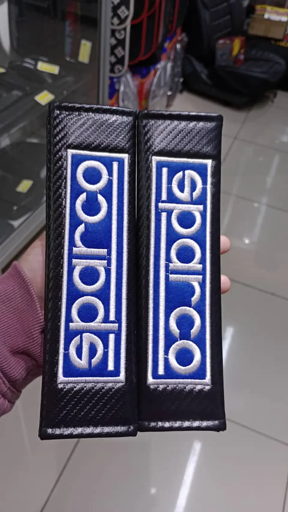 Cubre cinturón de seguridad de autos, almohadillas protectoras Sparco 8