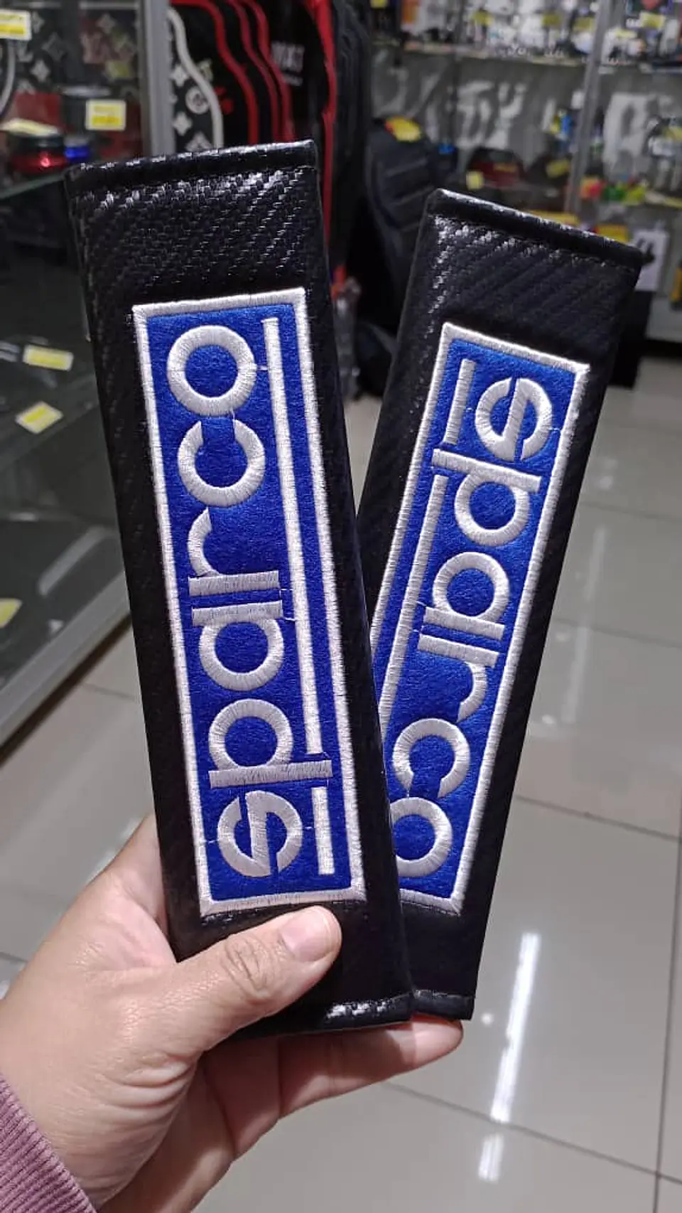 Cubre cinturón de seguridad de autos, almohadillas protectoras Sparco 11