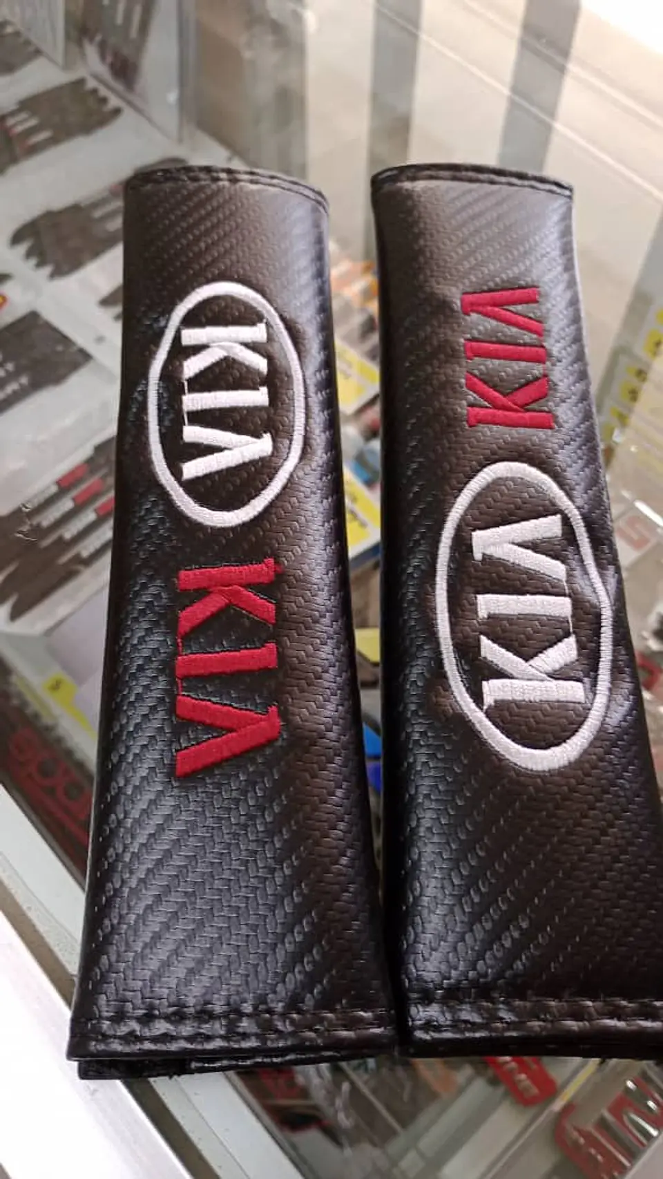 Cubierta protectora para cinturón seguridad de autos Kia 11