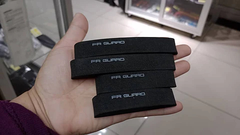 X4 tira tope de puerta de goma Eva autoadhesivos para autos