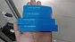 X4 tiras topes de puerta de goma Eva autoadhesivos protector - azul - Miniatura 3