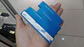 X4 tiras topes de puerta de goma Eva autoadhesivos protector - azul - Miniatura 8