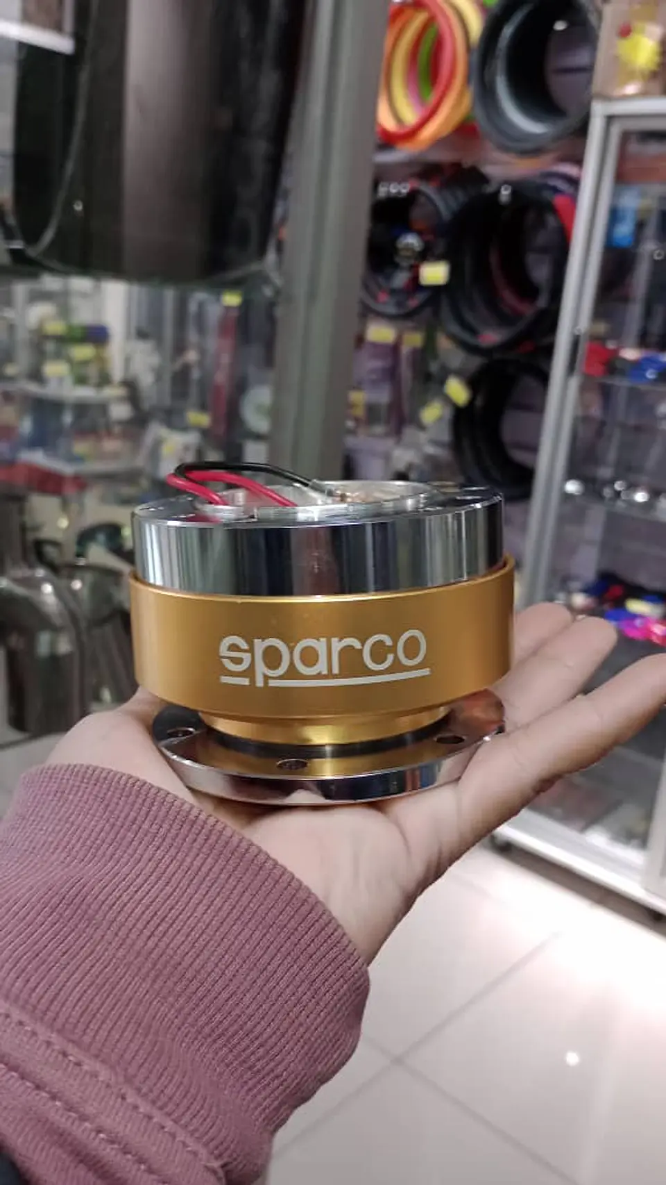 Masa desmontable Sparco volantes, 82x58x50mm - Dorado 12