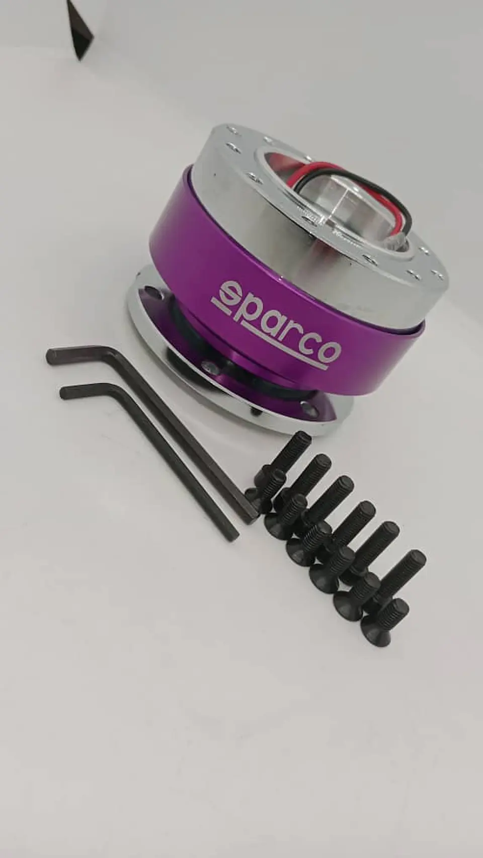 Masa desmontable Sparco volantes de acero - Morado/Lila 2
