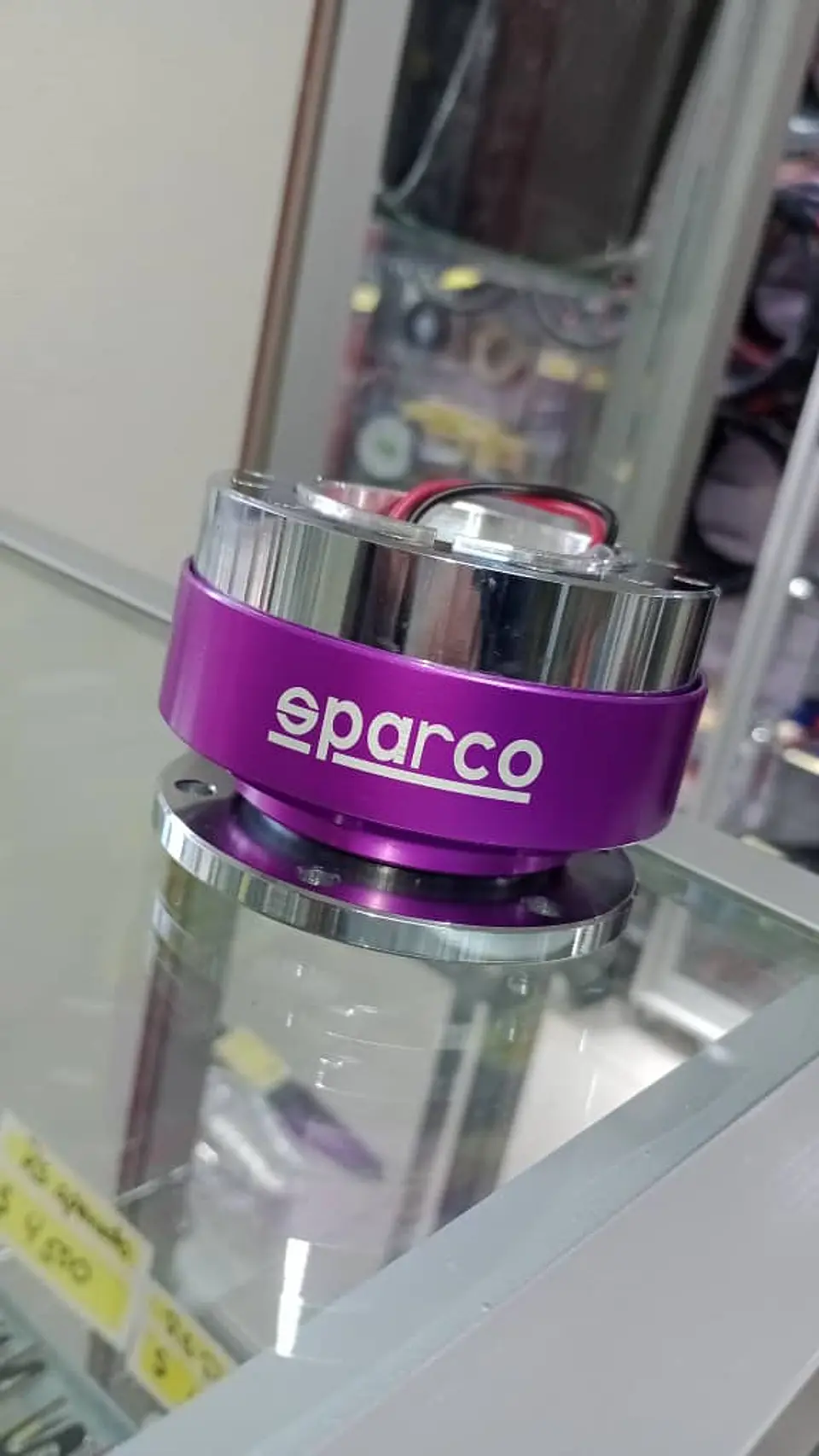 Masa desmontable Sparco volantes de acero - Morado/Lila 5