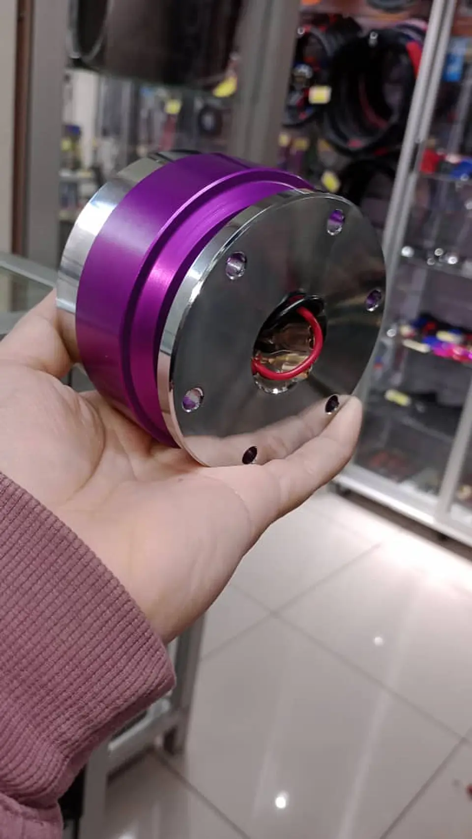 Masa desmontable Sparco volantes de acero - Morado/Lila 8