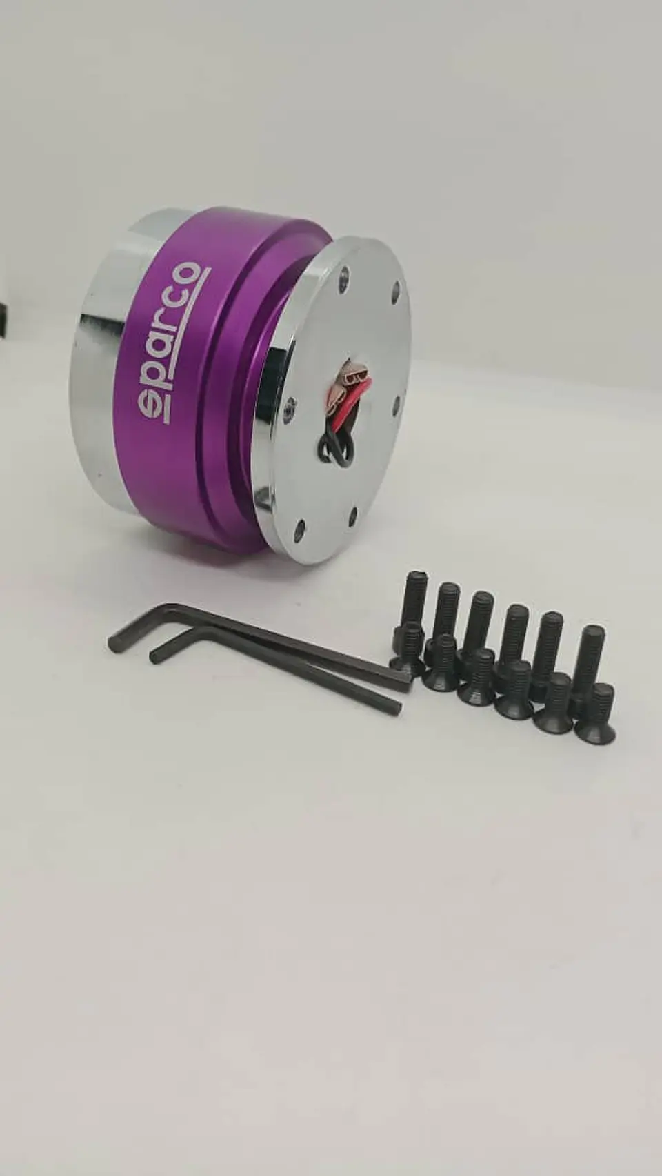 Masa desmontable Sparco volantes de acero - Morado/Lila 11
