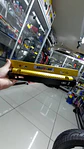 Porta placa patente fibra de carbono - amarillo dorado ralli art - thumbnail 1