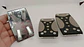 Set cubre pedales de auto, 3pzs aluminio/goma - Negro/Gris - Miniatura 4