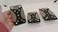 Set cubre pedales de auto, 3pzs aluminio/goma - Negro/Gris - Miniatura 10