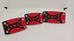 Set cubre pedales de auto, 3pzs aluminio/goma - Negro/Rojo - Miniatura 14