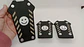 Set cubre pedales carita feliz, 3pzs - Negro/Gris - Miniatura 1