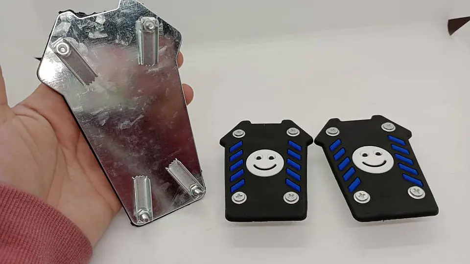 Set cubre pedales carita feliz, 3pzs - Negro/Azul 11