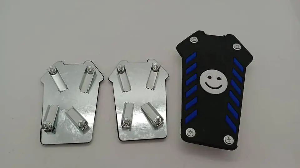 Set cubre pedales carita feliz, 3pzs - Negro/Azul 3