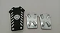 Set cubre pedales carita feliz, 3pzs - Negro/Blanco - Miniatura 2