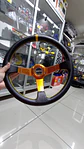 Volante deportivo universal Sparco 35cm liso - línea amarilla - Miniatura 1