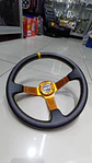 Volante deportivo universal Sparco 35cm liso - línea amarilla - Miniatura 13