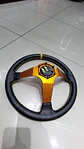 Volante deportivo universal Sparco 35cm liso - línea amarilla - Miniatura 14
